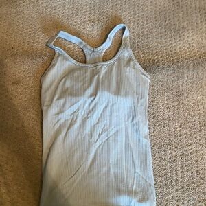 Lululemon Athletica Ribbed Blue Racerback Tank – Size 6